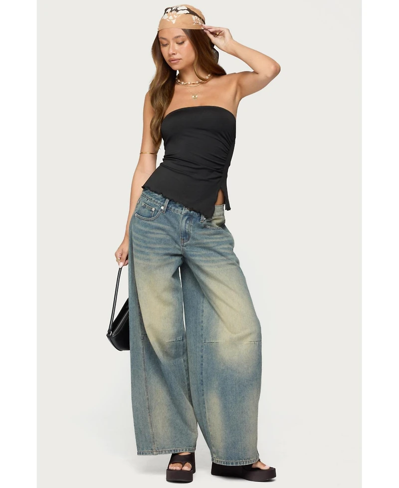 Edikted Women's Belinda Asymmetric Tube Top