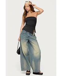 Edikted Women's Belinda Asymmetric Tube Top