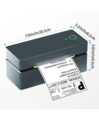 Polono Bluetooth Thermal Shipping Label Printer, Wireless 4x6 Shipping Label Printer for Small Business, Support iOS, Android, Windows and Mac, Compat