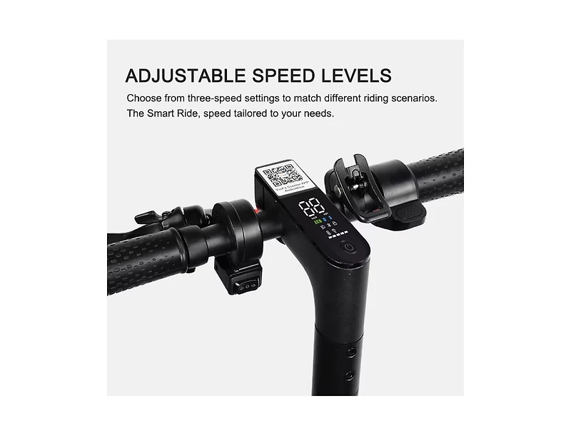 MK083 Folding 8.5 Inch Electric Scooter - 350W Motor, 25 km/h Speed, 25-30 km Range, Smart Riding Features, Led Lights, Disc Brake