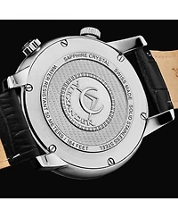 Alexander 7A04 All Swiss Made Gmt Watch with Green Sunray Earth Dial