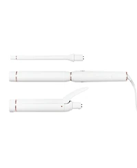 T3 Switch Kit Curl Trio Professional Ionic Interchangeable Curling Iron with 3 CeramicClip & Wand Barrels for Curling and Waving