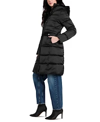 Guess Women's Hooded Faux-Fur-Lined Puffer Coat