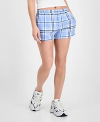 Self Esteem Juniors' Plaid Boxer Shorts