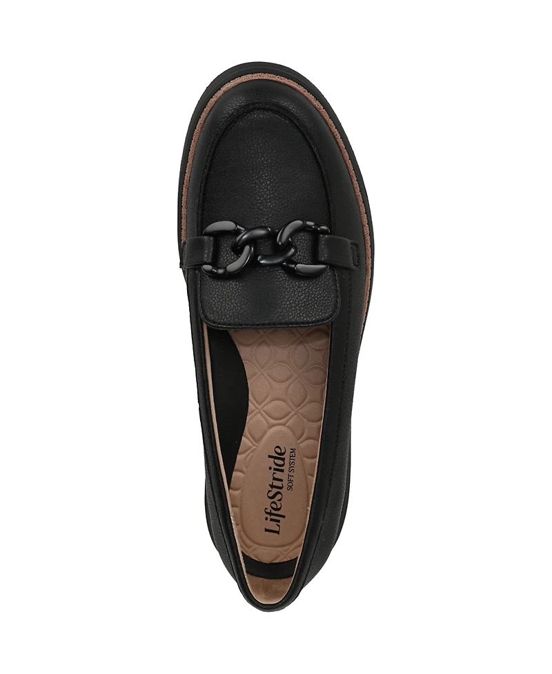 LifeStride Women's Chelsea-Bit Round Toe Platform Loafers