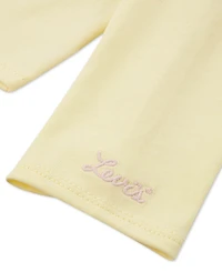 Levi's Toddler and Little Girls 2-Piece Bodysuit Ruffle Skirtall Set