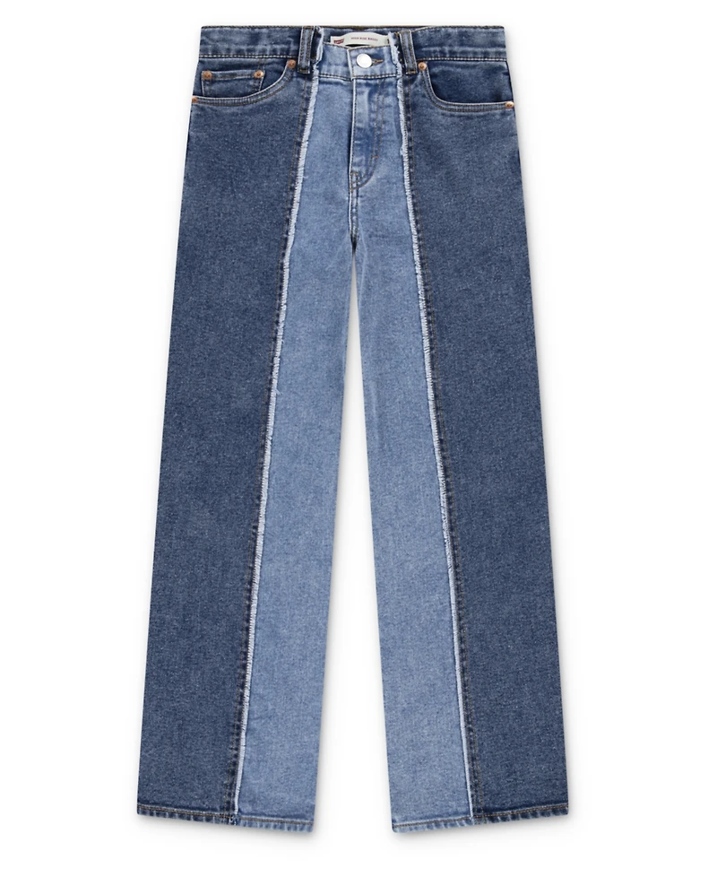 Levi's Big Girls High Rise Baggy Shade Blocked Jeans