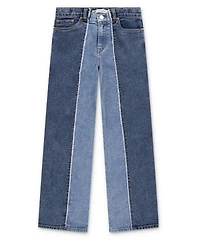 Levi's Big Girls High Rise Baggy Shade Blocked Jeans