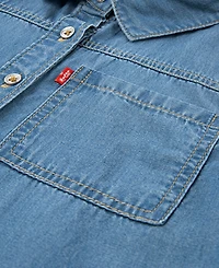 Levi's Big Girls Short Sleeve Denim Shirt