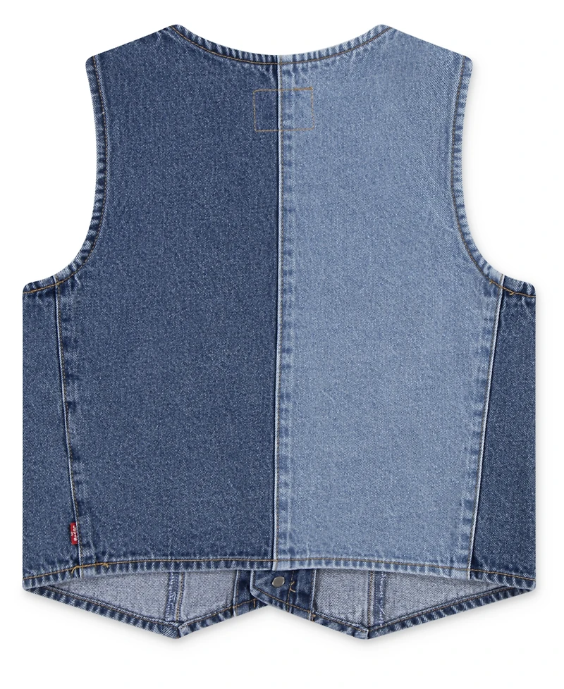Levi's Big Girls Shade Blocked Denim Vest
