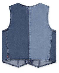 Levi's Big Girls Shade Blocked Denim Vest