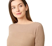 Melissa Paige Women's Boat Neck Long-Sleeve Sweater