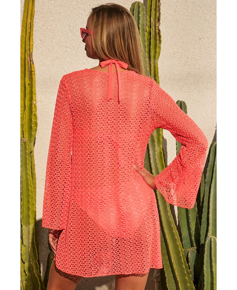 Becca Women's Crocheted Cover-Up Dress