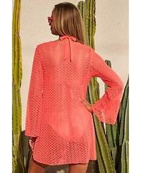 Becca Women's Crocheted Cover-Up Dress
