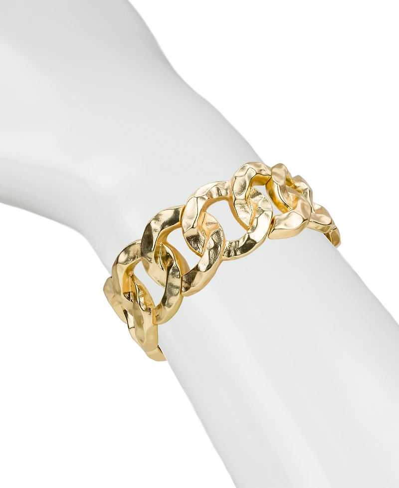 Patricia Nash Matte Hammered Link Stretch Bracelet