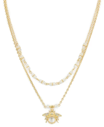 Patricia Nash Summer Bees Double Strand Short Necklace