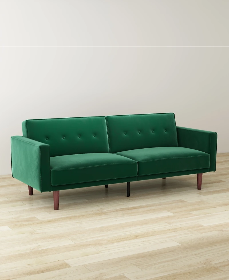 Gold Sparrow 84" Velvet Blake Convertible Sofa Bed, Created for Macy's
