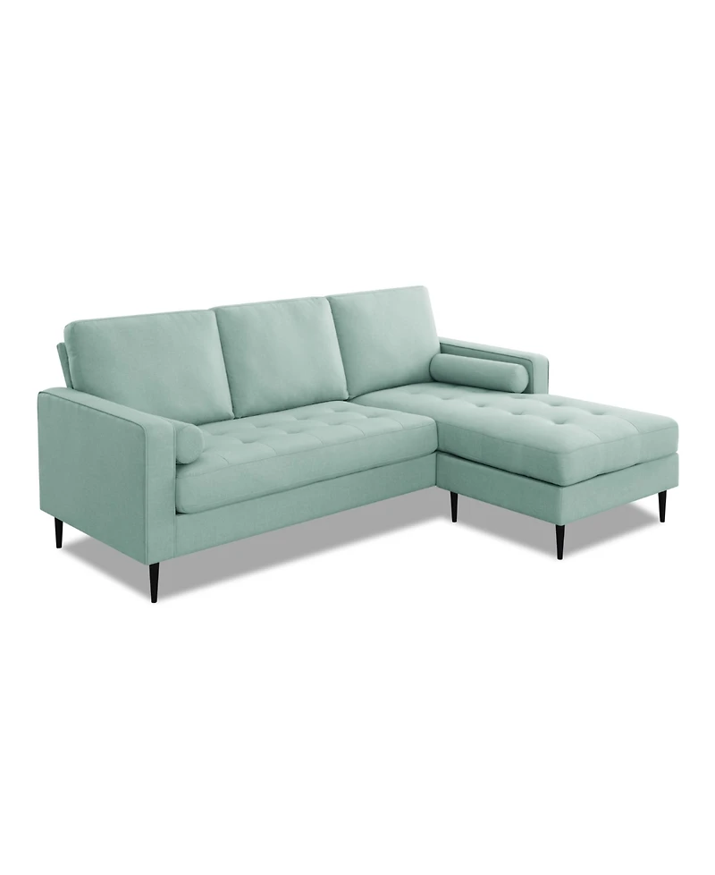 Gold Sparrow 82" Polyester Lexington Reversible Sectional, Created for Macy's