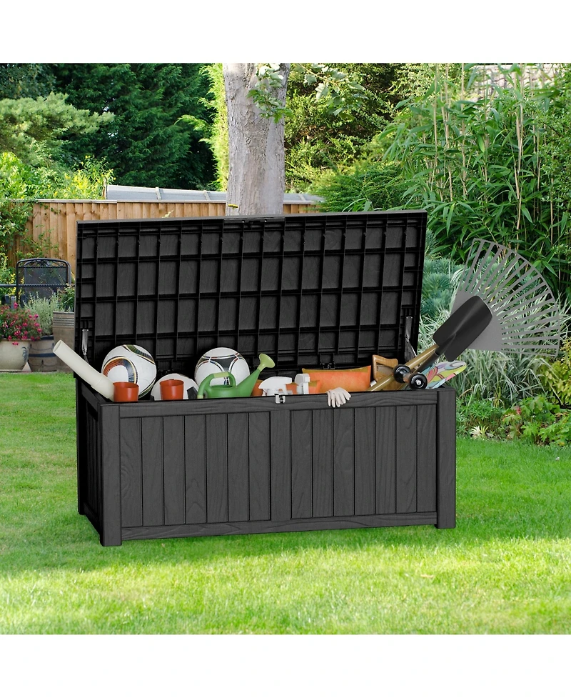 Mondawe 120 Gallon Resin Outdoor Storage Deck Box