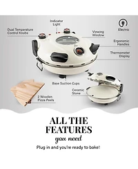 GraniteStone Piezano 12 in. Electric Pizza Oven