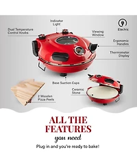 GraniteStone Piezano 12 in. Electric Pizza Oven