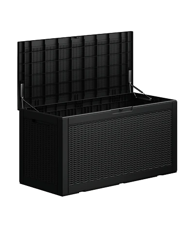 Mondawe 100 Gallon Wicker Resin Deck Box