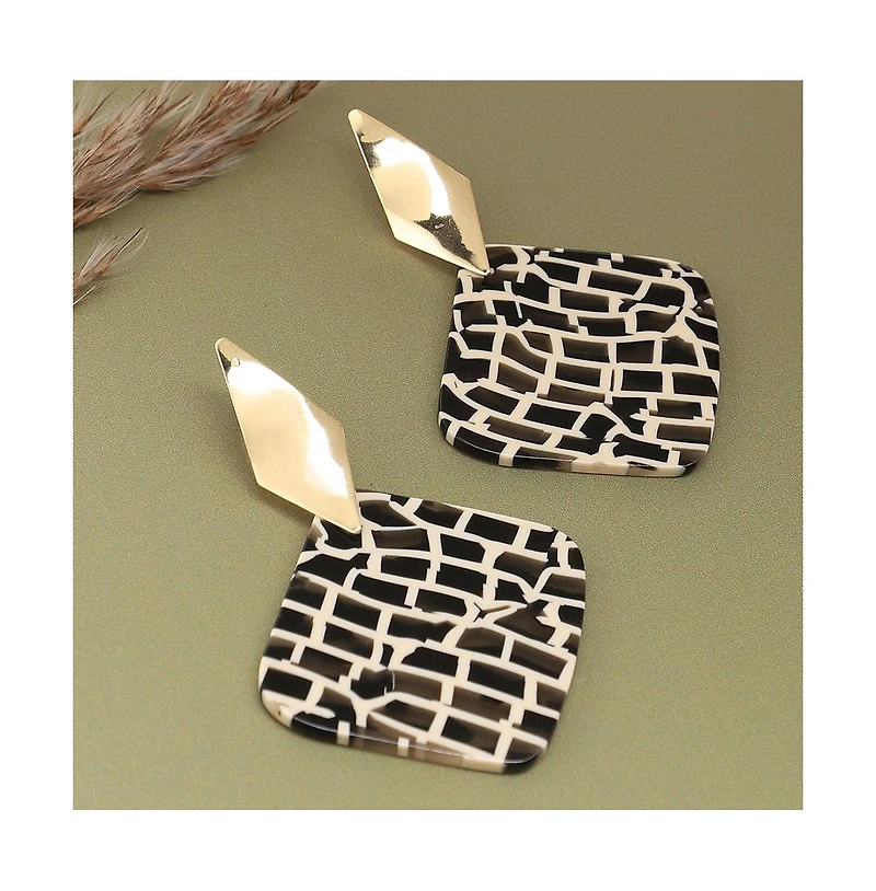 Sohi Women's Pavement Drop Earrings