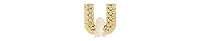 Sohi Women's White Link Drop Earrings