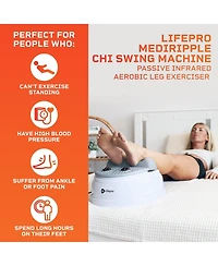 LifePro MediRipple Chi Swing Machine – Passive Leg Exerciser for Circulation, Relaxation & Recovery – Use While Sitting or Lying Down