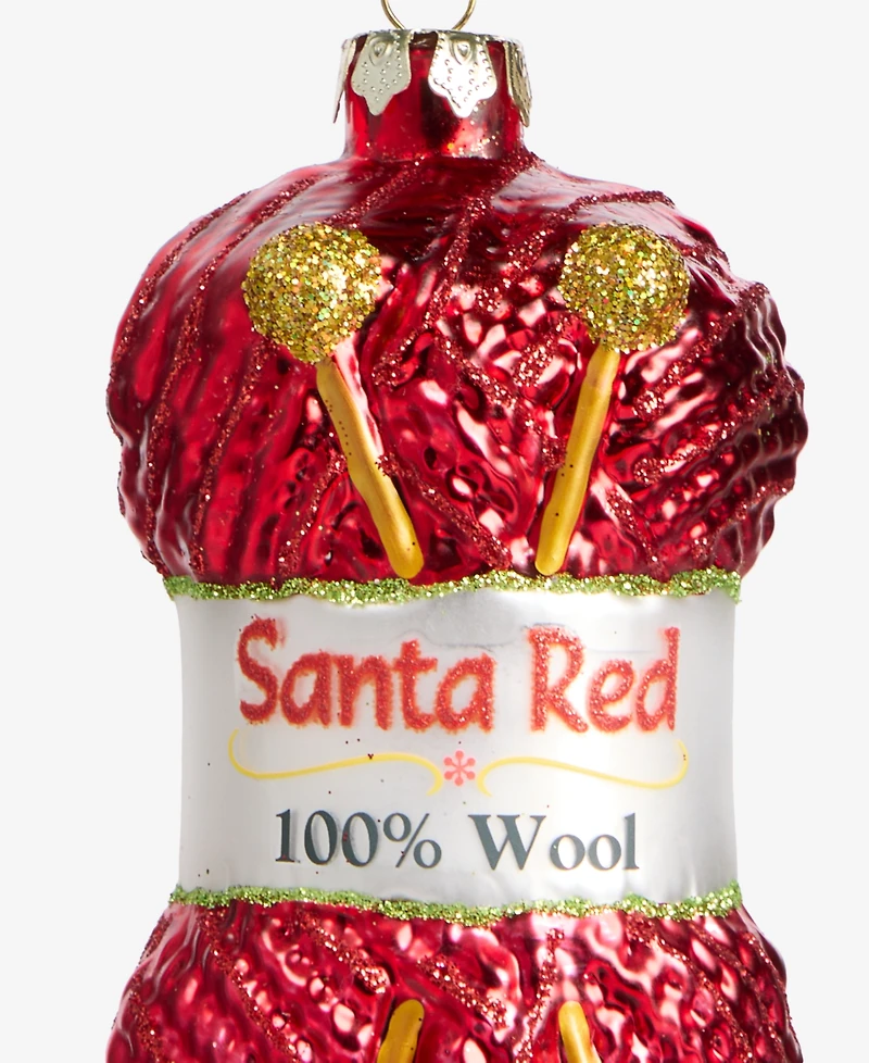Holiday Lane Eclectic Charm Red Knitting Yarn Ornament, Macy's Exclusive