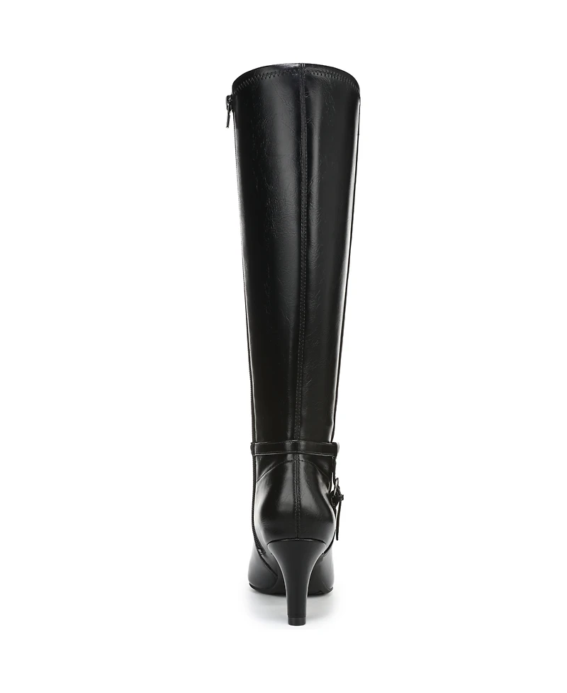 LifeStride Women's Galant Extra Wide Calf Zip Tall Dress Boots