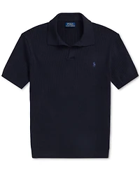 Polo Ralph Lauren Men's Rib-Knit Cotton Polo-Collar Sweater