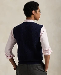 Polo Ralph Lauren Men's Cable-Knit Wool-Cashmere Sweater Vest