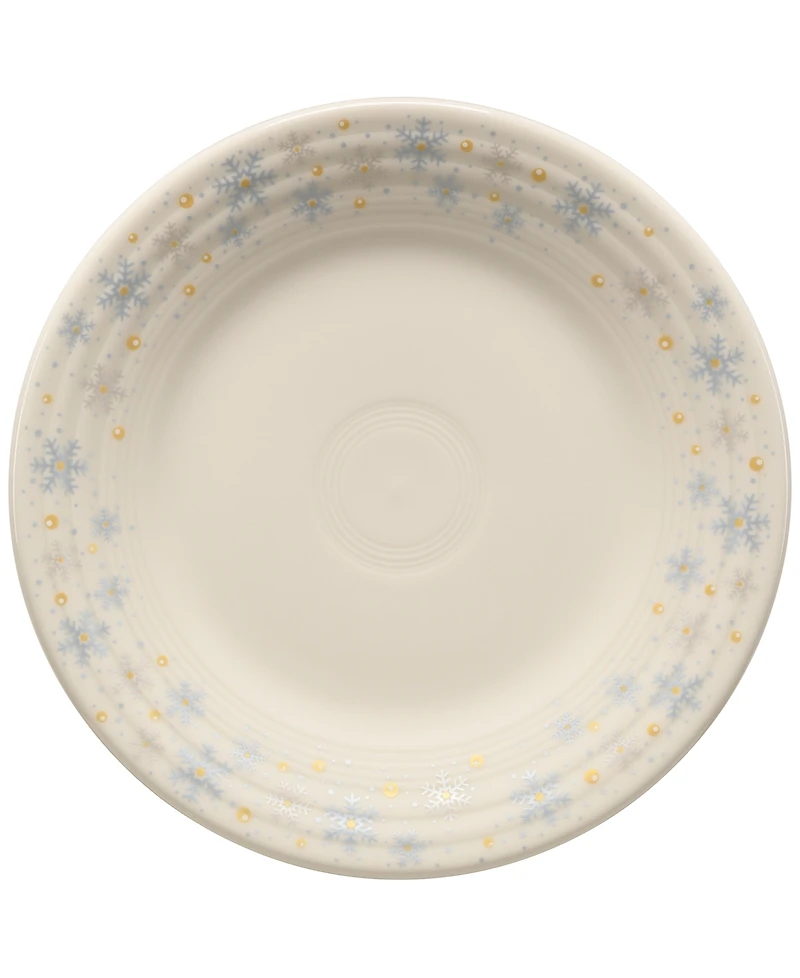Fiesta Linen Snowflakes Classic Rim Luncheon Plate, Exclusively at Macy's