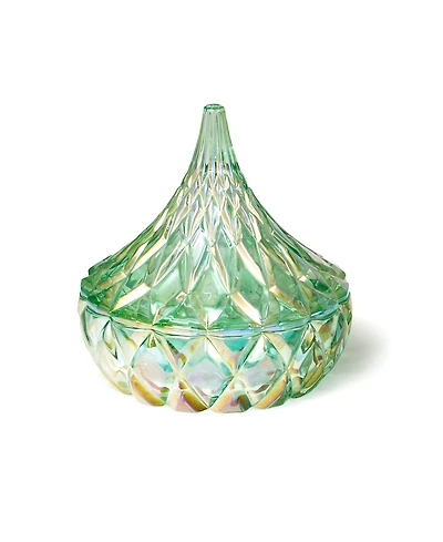 Godinger Candy Dish, Green Iridescent Hershey's Kiss