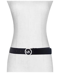 Micheal Kors Women's Embossed Logo Leather Belt