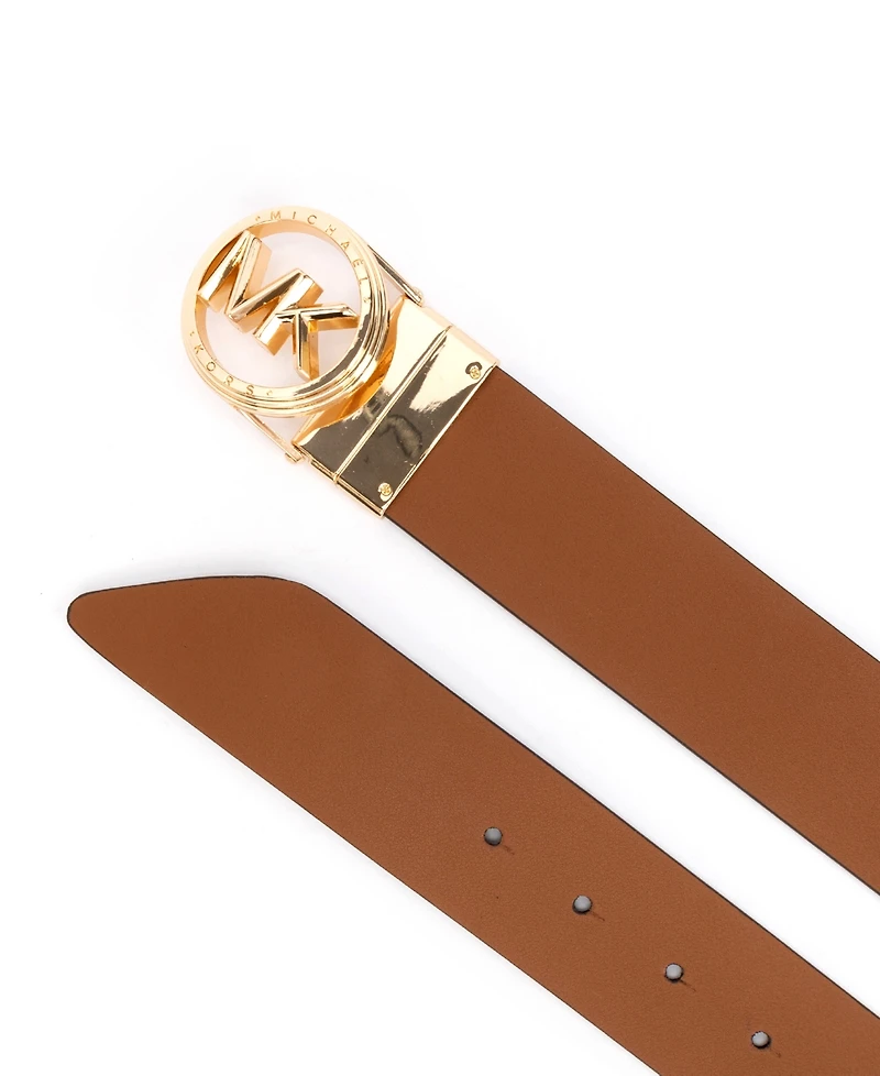 Micheal Kors Women's Embossed Logo Reversible Belt