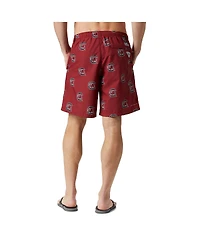 Columbia Men's Garnet South Carolina Gamecocks Backcast Iii Printed Shorts