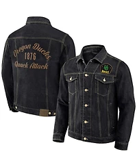 Darius Rucker Collection by Fanatics Men's Black Oregon Ducks Button-Up Denim Jacket