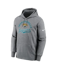 Nike Men's Heather Gray Jacksonville Jaguars Performance Fleece Pullover Hoodie