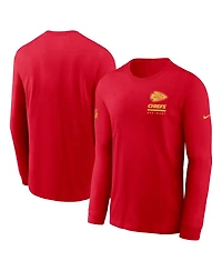Nike Men's Kansas City Chiefs Sideline Performance Long Sleeve T-Shirt