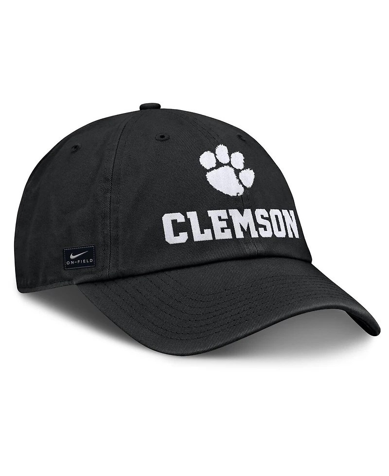 Nike Men's Black Clemson Tigers 2025 Sideline Club Adjustable Hat
