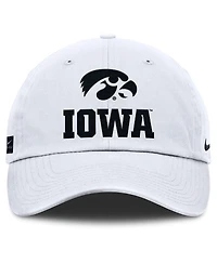 Nike Men's White Iowa Hawkeyes 2025 Sideline Club Adjustable Hat