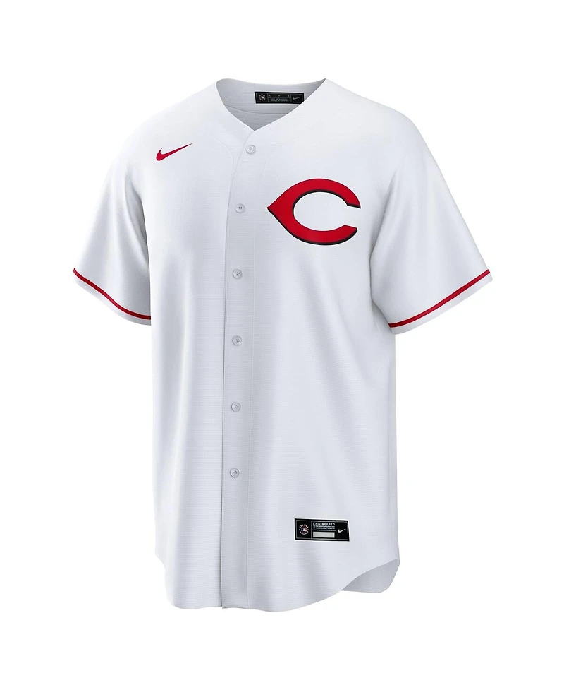 Nike Men's Elly De La Cruz White Cincinnati Reds Alternate 2 Replica 2.0 Player Jersey