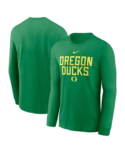 Nike Men's Green Oregon Ducks 2025 Sideline Performance Long Sleeve T-Shirt