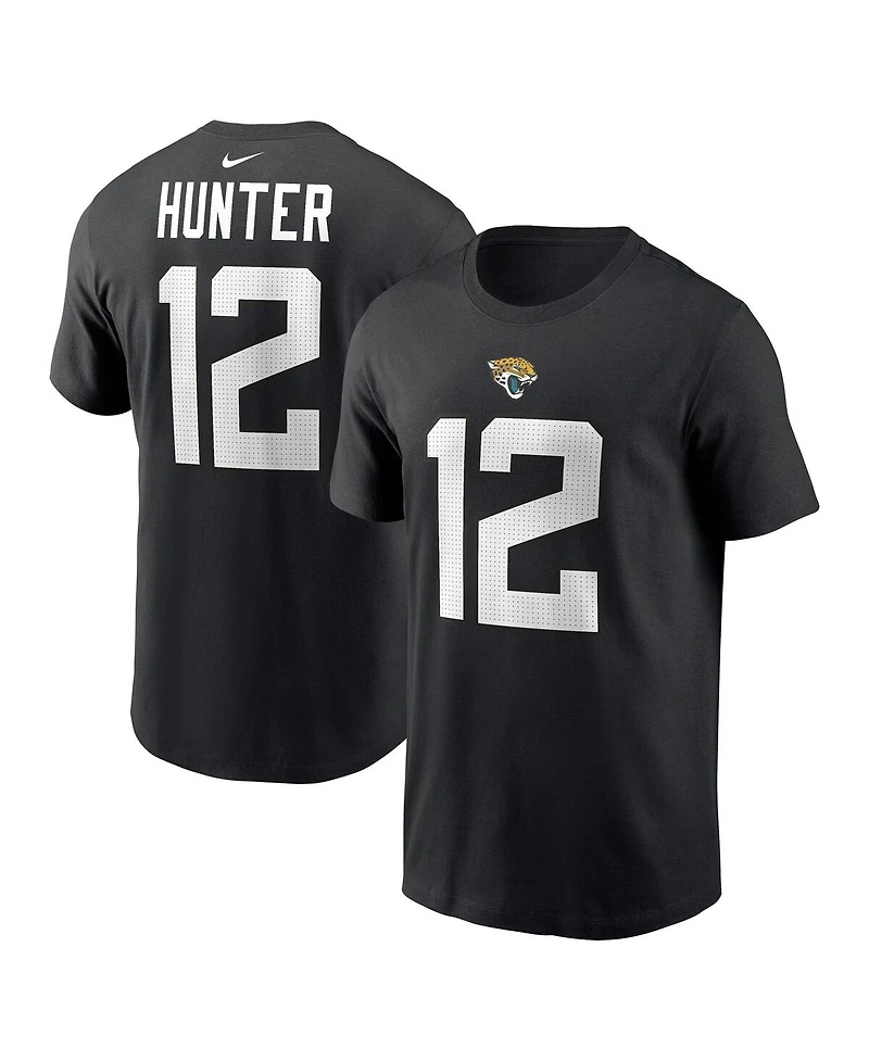 Nike Men's Travis Hunter Black Jacksonville Jaguars 2025 Nfl Draft First Round Pick Player Name Number T-Shirt