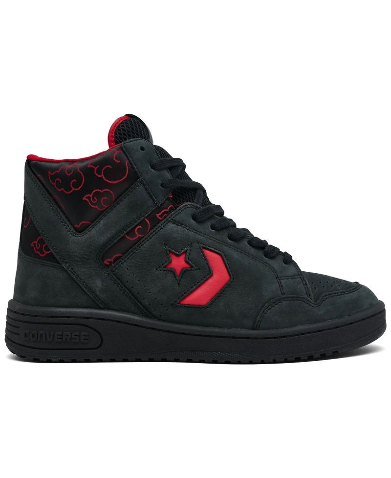 Converse x Naruto Shippuden Men's Itachi Weapon High Casual Sneakers from Finish Line
