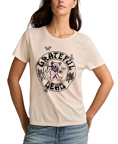 Lucky Brand Women's Grateful Dead Butterflies Crewneck Tee