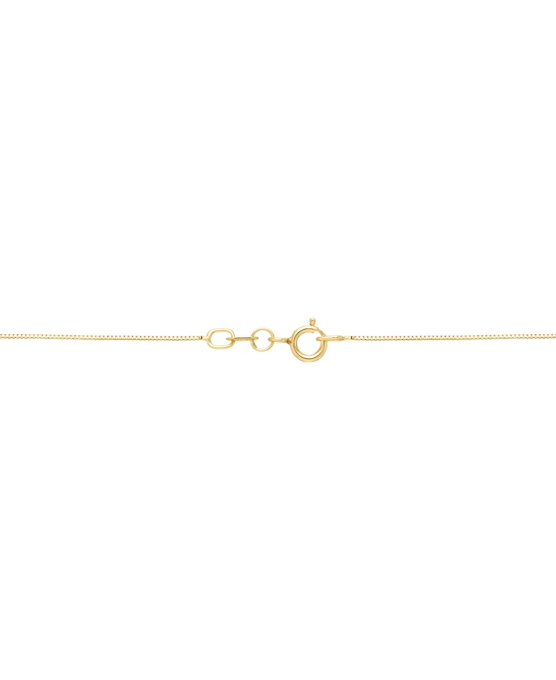 Polished Rose Three Dimensional 18" Pendant Necklace in 14k Gold