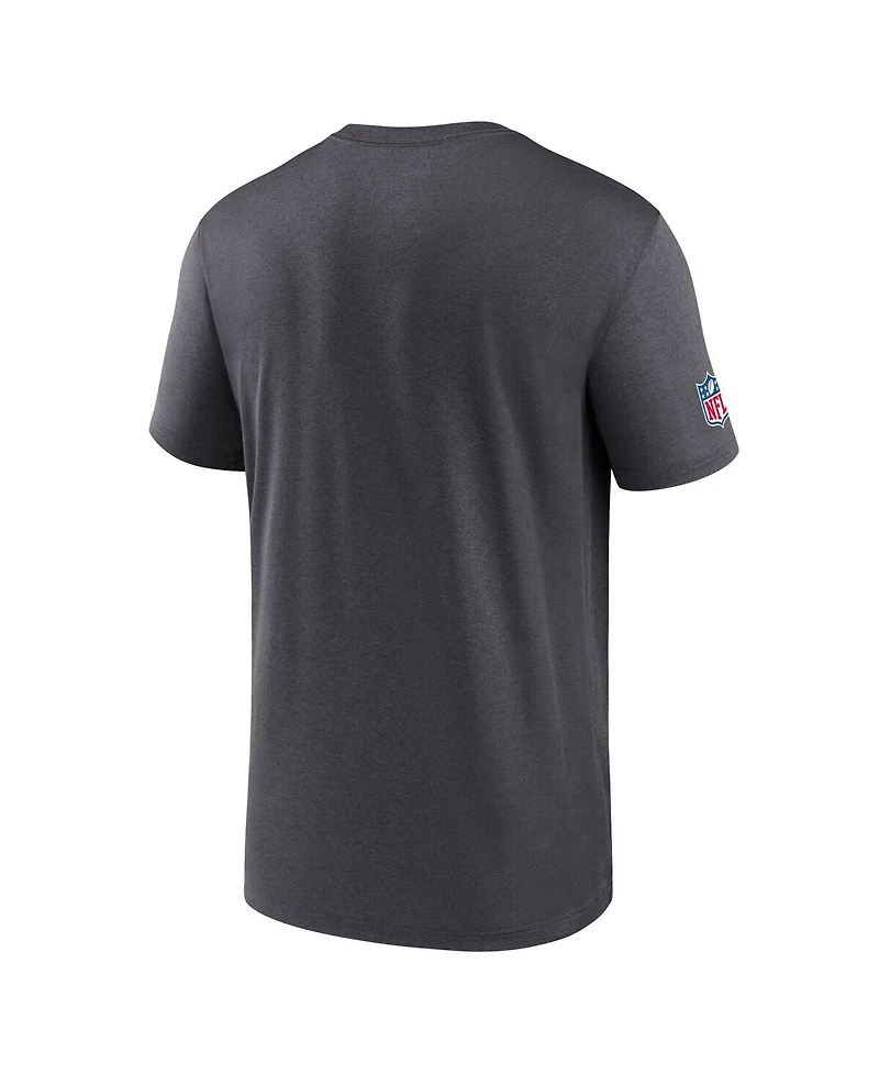 Nike Men's Charcoal Los Angeles Chargers Sideline Legend Performance T-Shirt